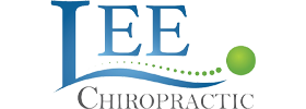 Lee Chiropractic logo with blue lettering